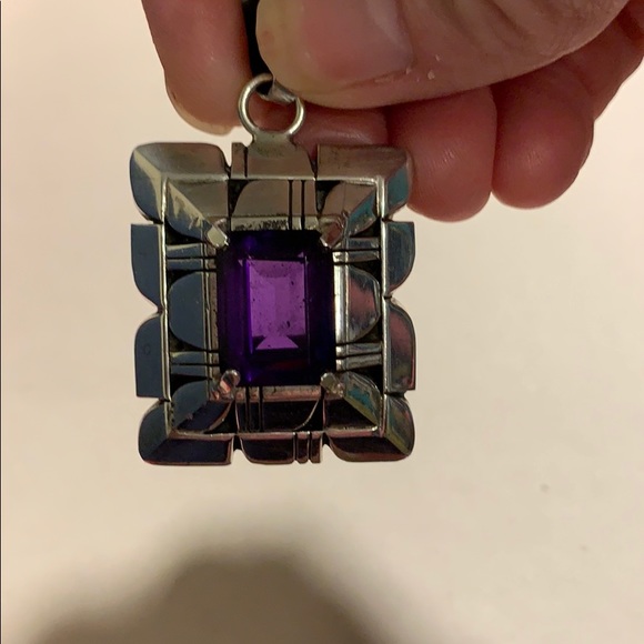 Carl Quintana Jewelry - Carl Quintana Sterling Silver Amethyst Pendant